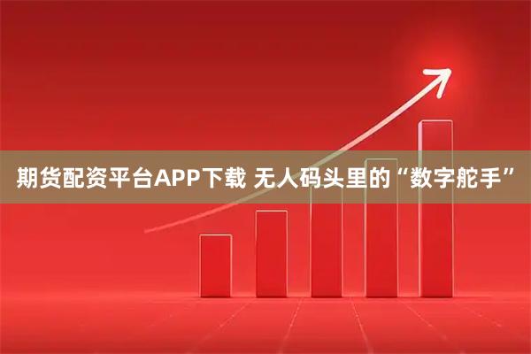 期货配资平台APP下载 无人码头里的“数字舵手”