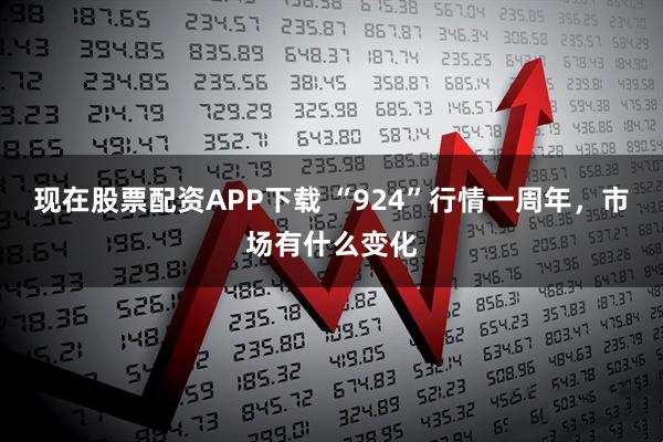 现在股票配资APP下载 “924”行情一周年，市场有什么变化