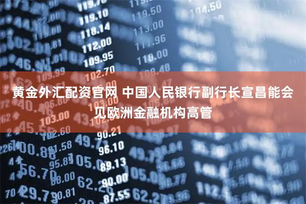 黄金外汇配资官网 中国人民银行副行长宣昌能会见欧洲金融机构高管
