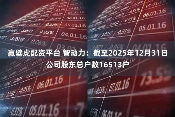 赢壁虎配资平台 智动力：截至2025年12月31日公司股东总户数16513户